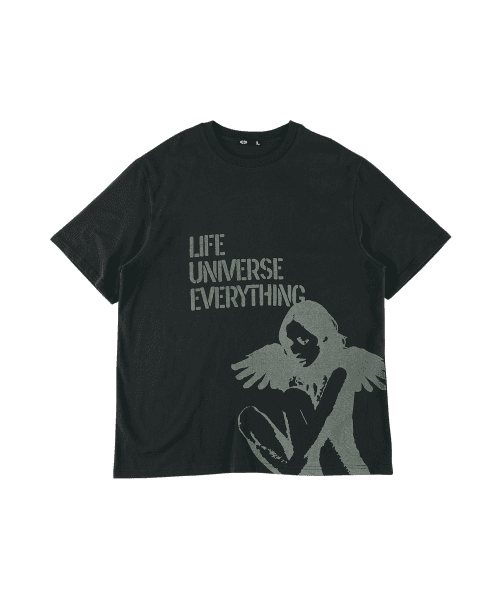 Wondering Girl T-Shirt Charcoal