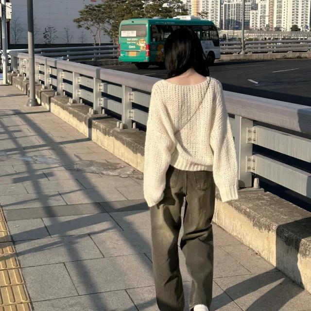 히치 유넥 알파카 니트