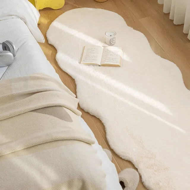 [당일출고]  화이트 깔끔  양모 거실 아이방 침실 러그 욕실 발매트 방석 인테리어 카페트