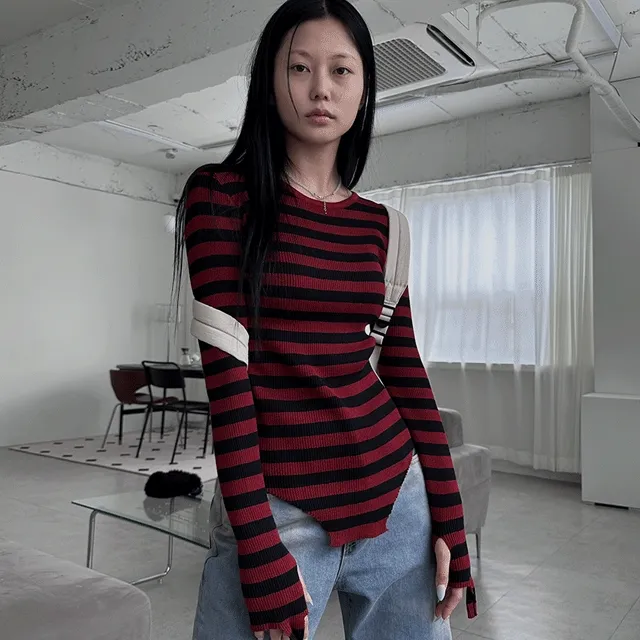 Warmer stripe knit