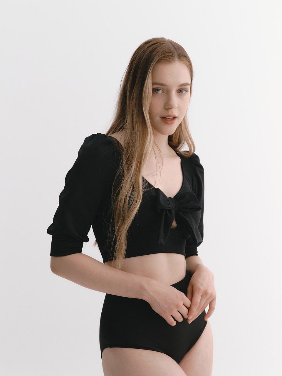 리본 벌룬 탑  블랙