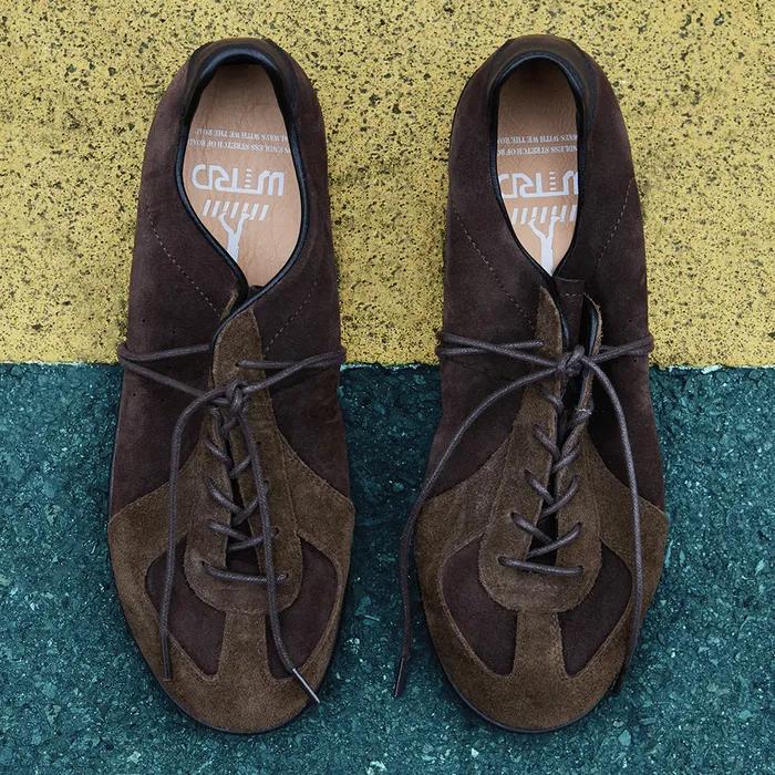 WTRD3126 아더 스웨이드 워싱 독일군 스니커즈 브라운