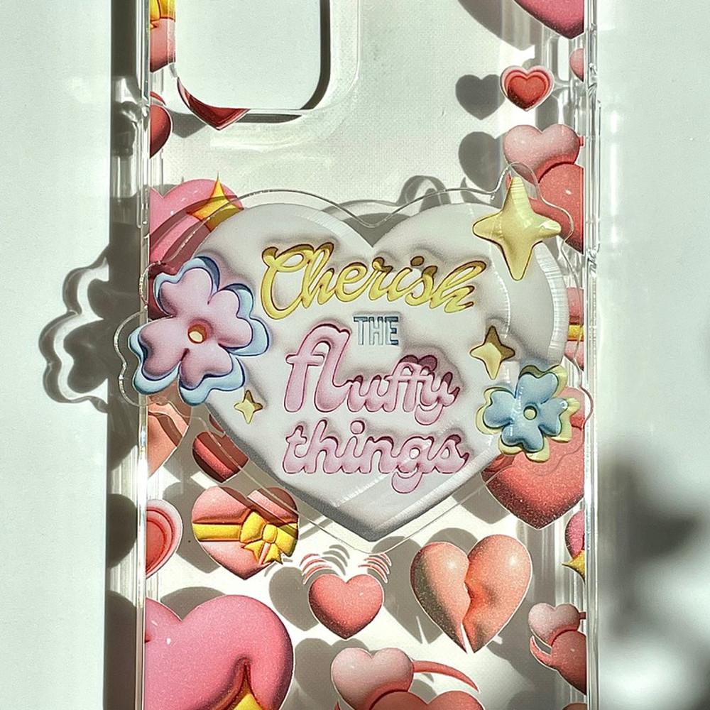 러브 키치 아크릴 그립톡 3종 아이폰 갤럭시 지플립 하이틴 y2k 감성