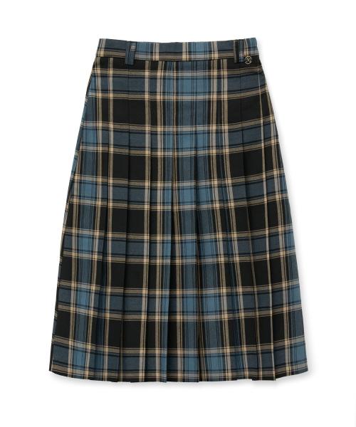 check skirt [sky blue]