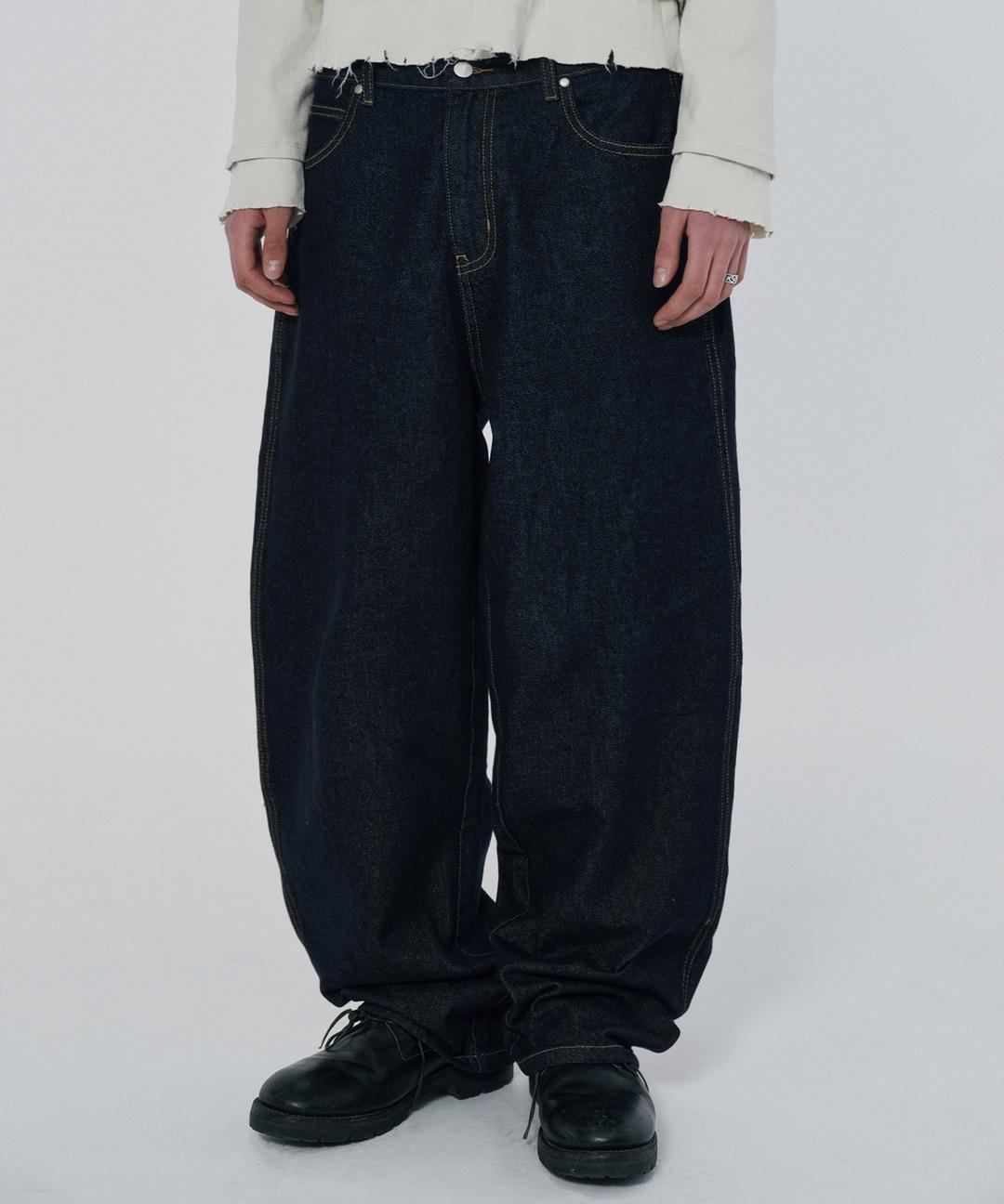 INDIGO BAGGY DENIM [RAW INDIGO]