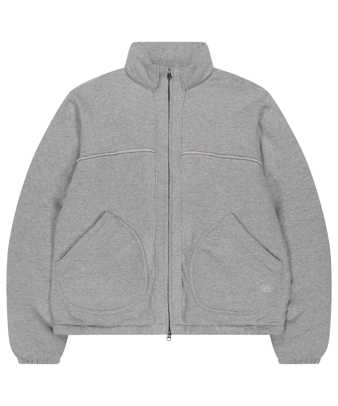 COZY SWEAT DOWN JACKET MELANGE GREY