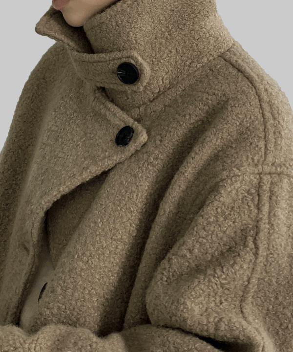 매니크 [무료배송] 세이디 울 싱글 미디 부클코트