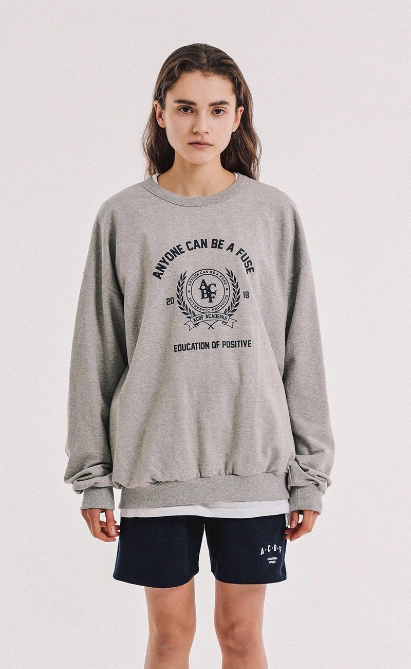 하이픈 프레피 맨투맨 / melange