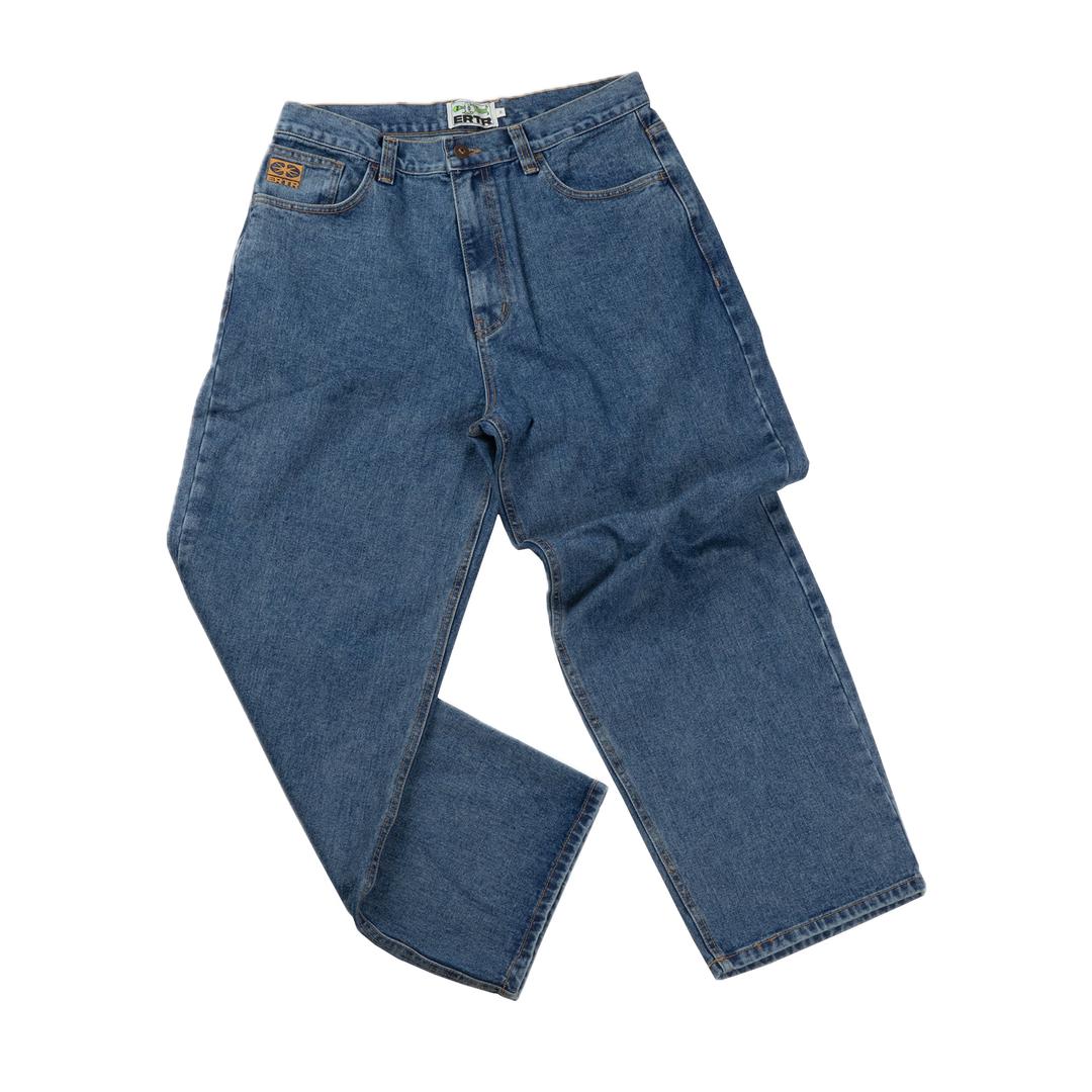 Essential Relaxed Denim Pants (Blue)