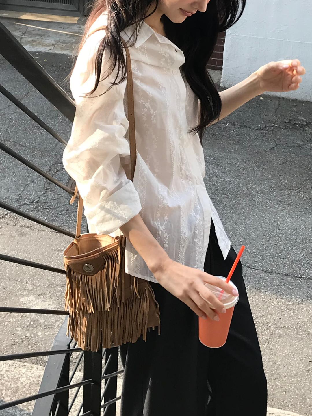 Gretel lace shirt [ivory]