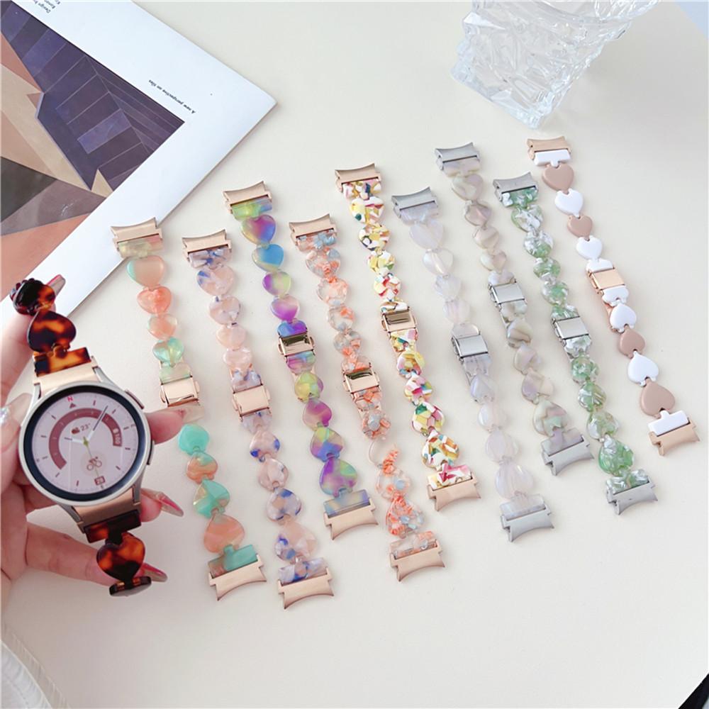 갤럭시워치 자개 스트랩 하트 워치스트랩 10color