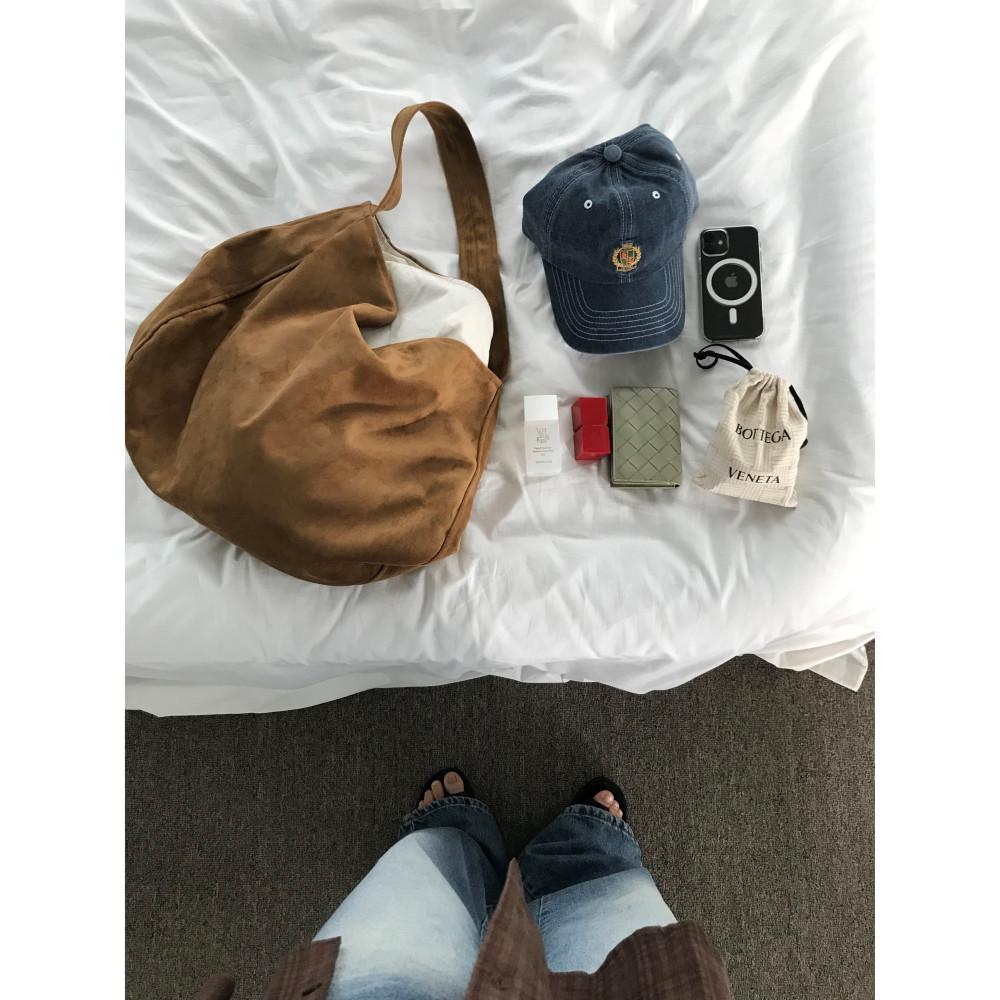 Suede shoulder bag 스웨이드숄더백 보부상가방
