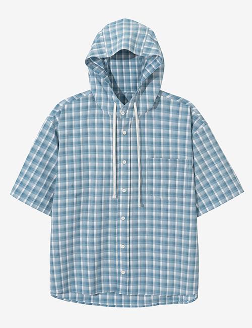 렉토 LLEGE LOGO DESTROYED HOODIE SWEATSHIRT (MELANGE GREY