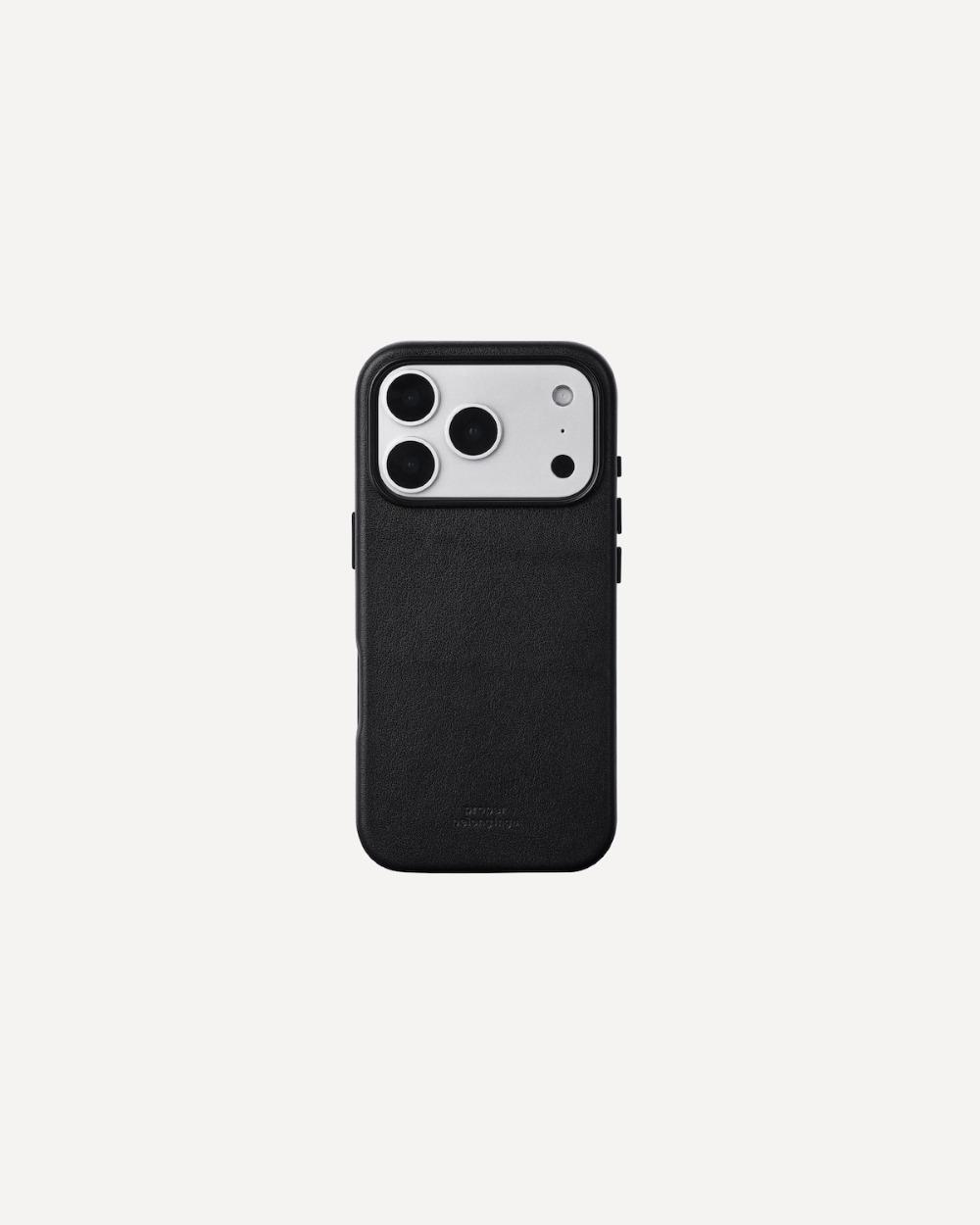 [1차 예약] BONN iPhone Leather Case / Ash black