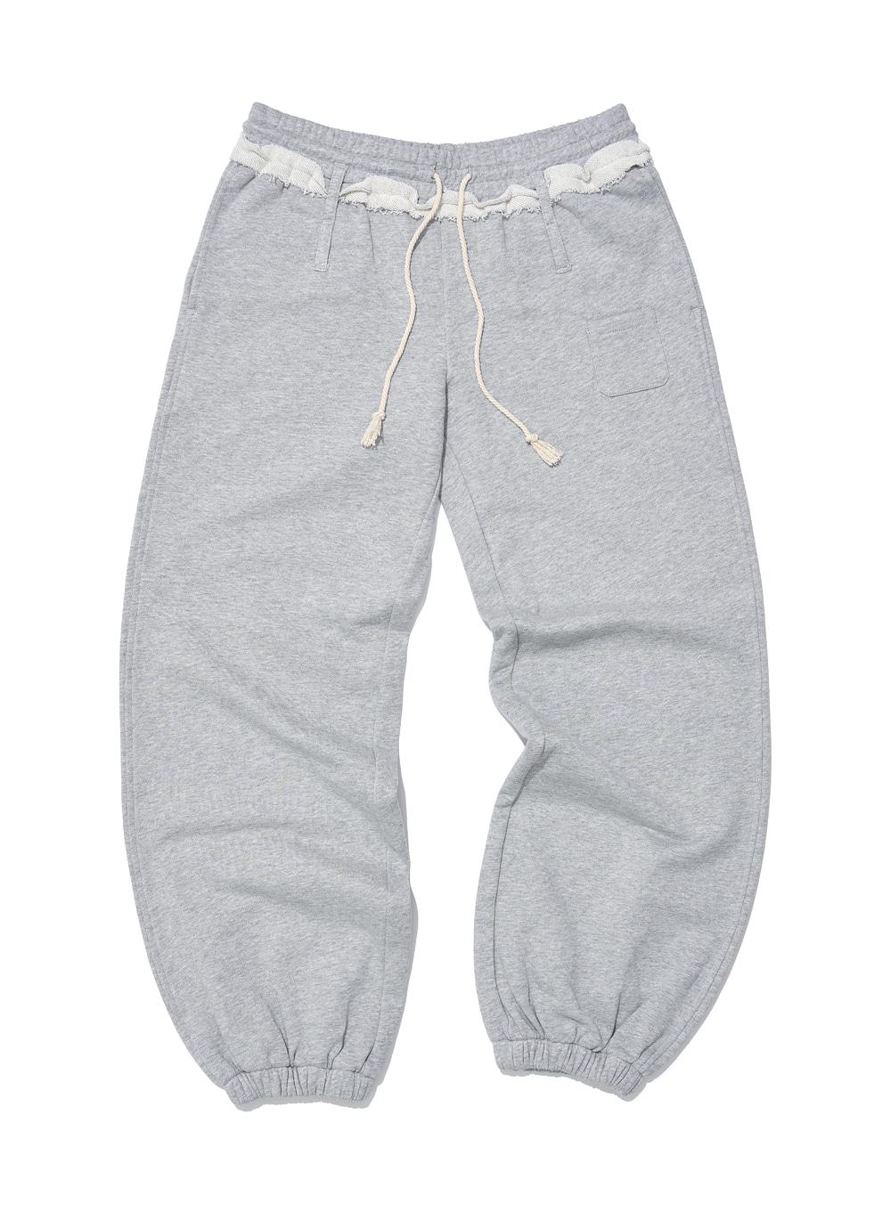[WOMEN] PWC CUT-OFF WAIST JOGGER PANTS_MELANGE