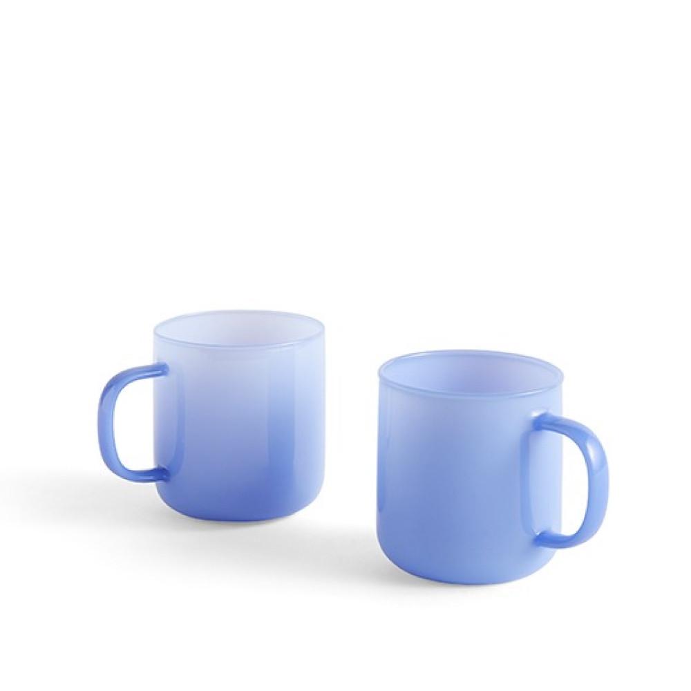 HAY 보로실리케이트 머그 세트 Borosilicate Mug Set of 2 / Jade Light Blue (542324) : HAY