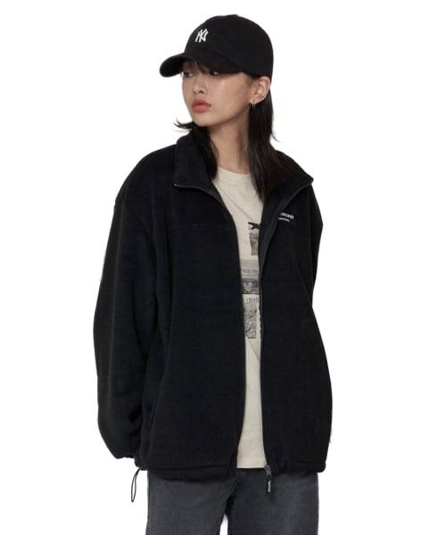 스탠다드 플리스 집업_블랙