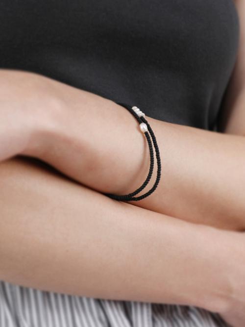 Pearl Bracelet matte black