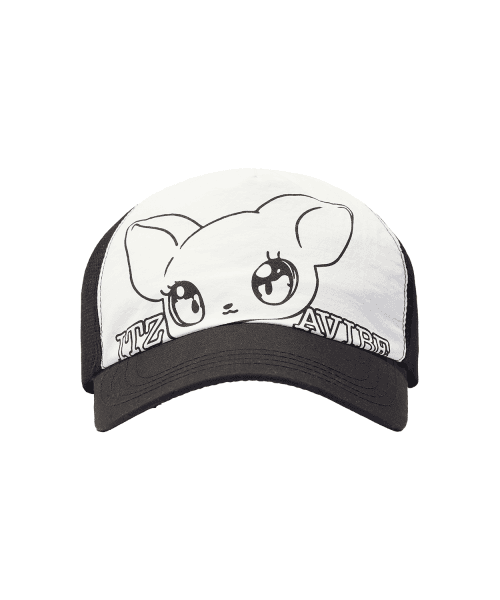 CAT MONSTER TRUCKER CAP - BLACK