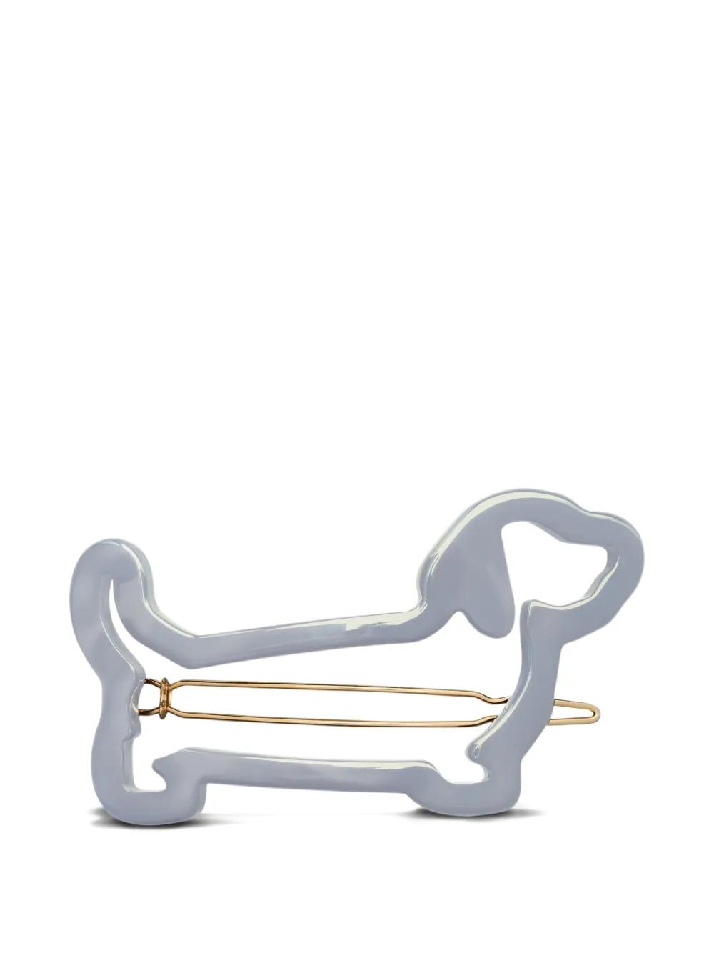 Thom Browne Hector dog-shape Hair Clip | Grey | FARFETCH IE
