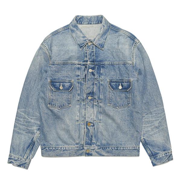 14.25oz. Denim Jacket 1953 Aged Model [SC11953SW] [Light Indigo]