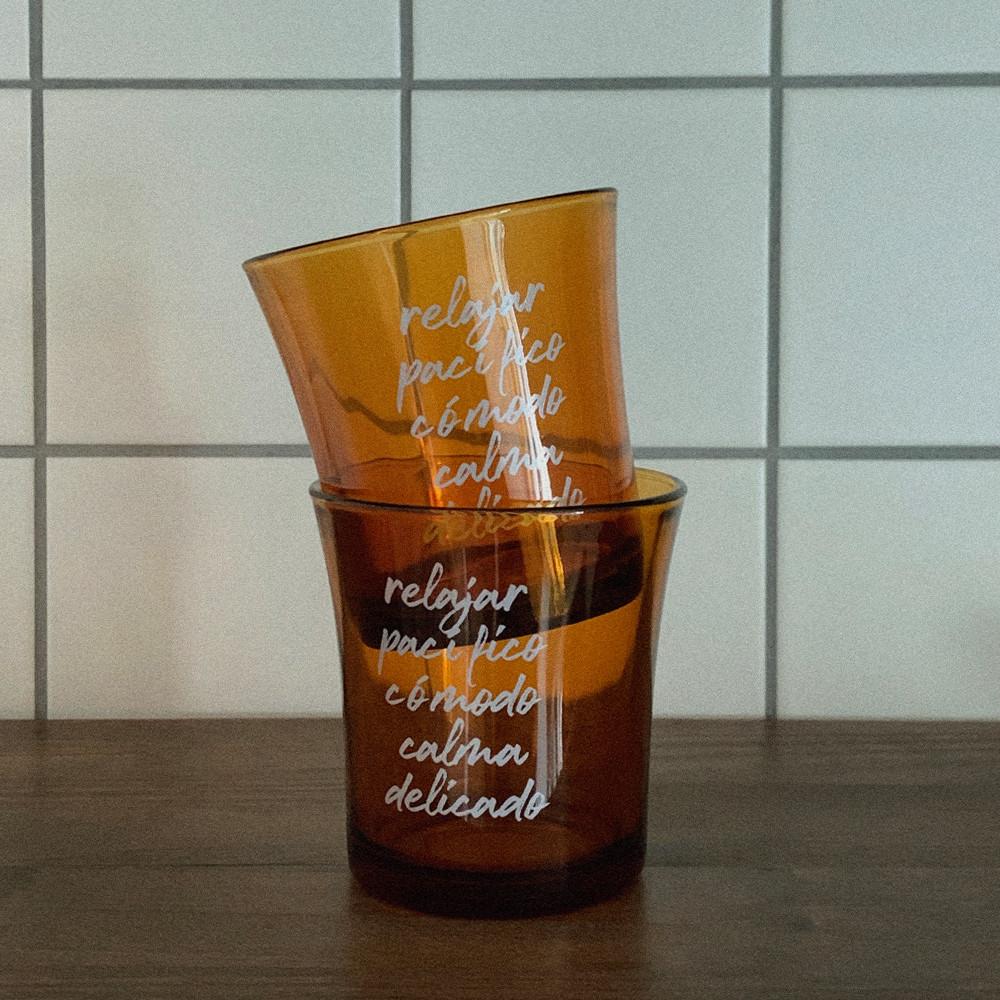 칼마글라스 calma glass / 카페 컵 강화유리컵 레트로 빈티지 홈카페용품