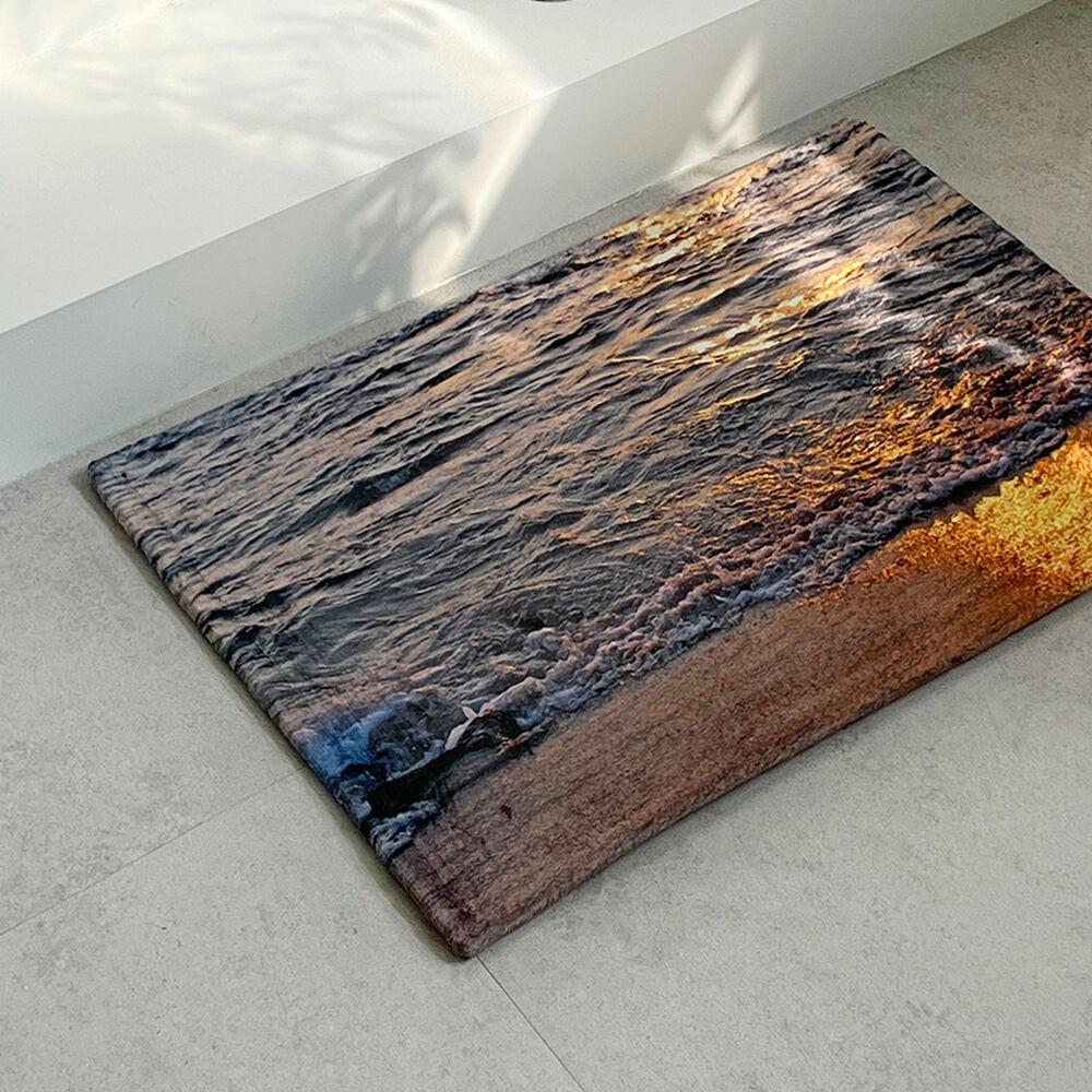 SOFT & COZY PHOTO MAT 소프트 극세사 포토 발매트 - SUNSET OCEAN 노을 해변