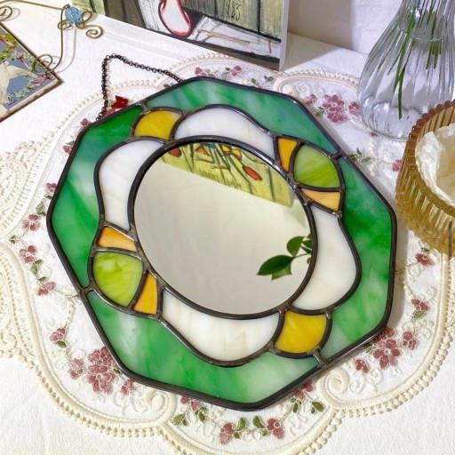 🌹 비쥬 스테인드글라스 거울