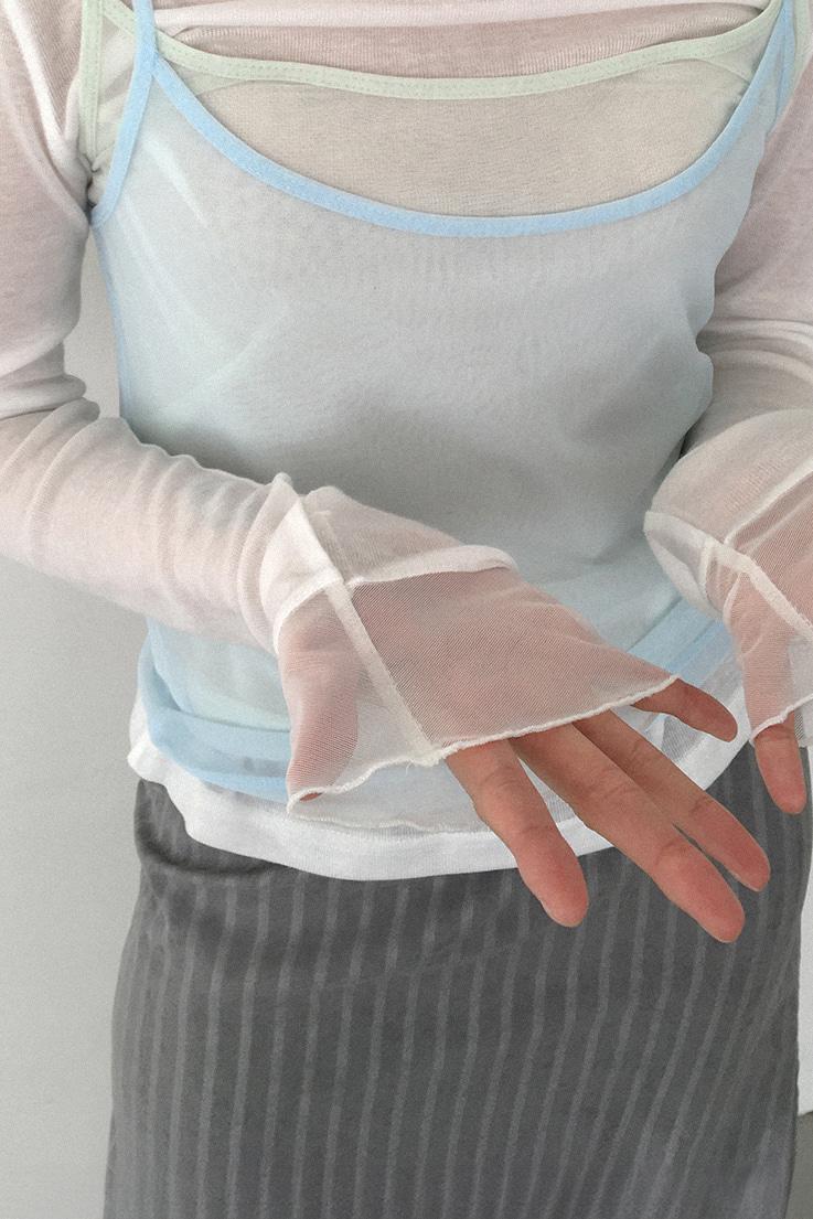 베르크서울 LAYERED SHEER LONG SLEEVE