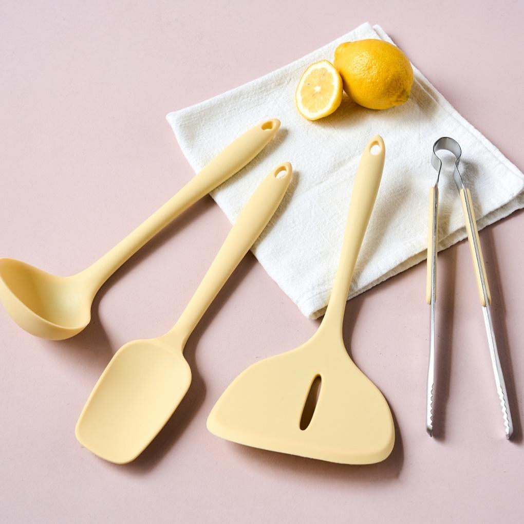 가장 많이쓰는 실속 조리도구 4P 세트 버터옐로우_CK2025006