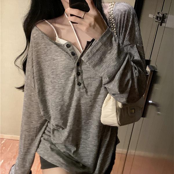 🚀당일출고[주문폭주]#-3kg #활용도200% #핏예쁨 데일리한 여리룩 오버핏 긴팔 제나스 니트티