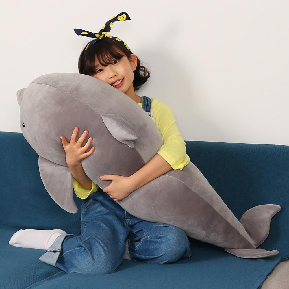 실사 돌고래 애착 바디필로우 인형 100cm