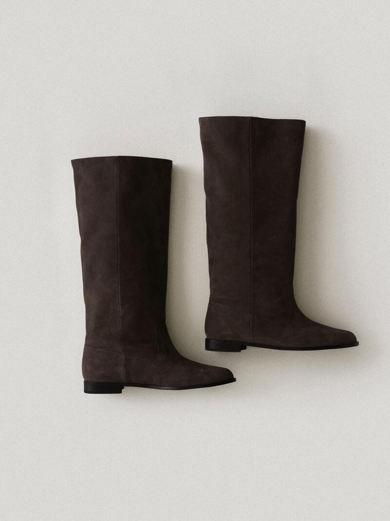 Holmes Knee Boots Chocolate