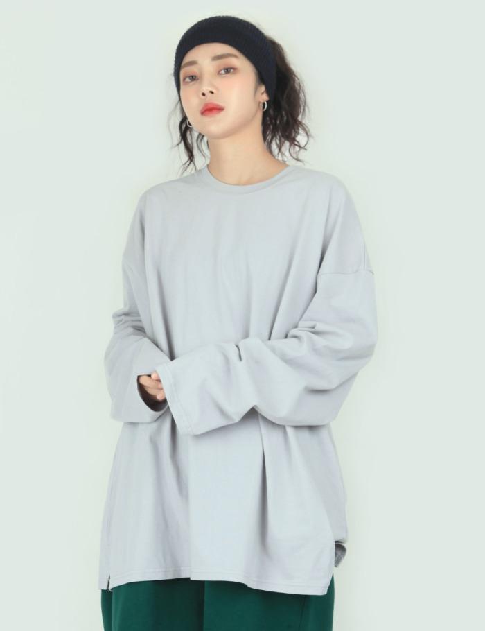 [UNISEX] 루즈핏 베이직 긴팔T