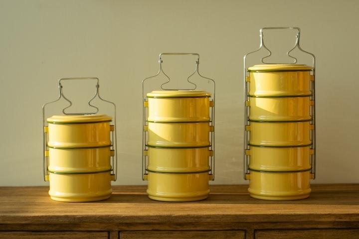 레트로 빈티지한 법랑 도시락 스탠다드형 라지(Large)