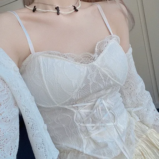 [공주님ෆ]Princess mood lace corset buistier