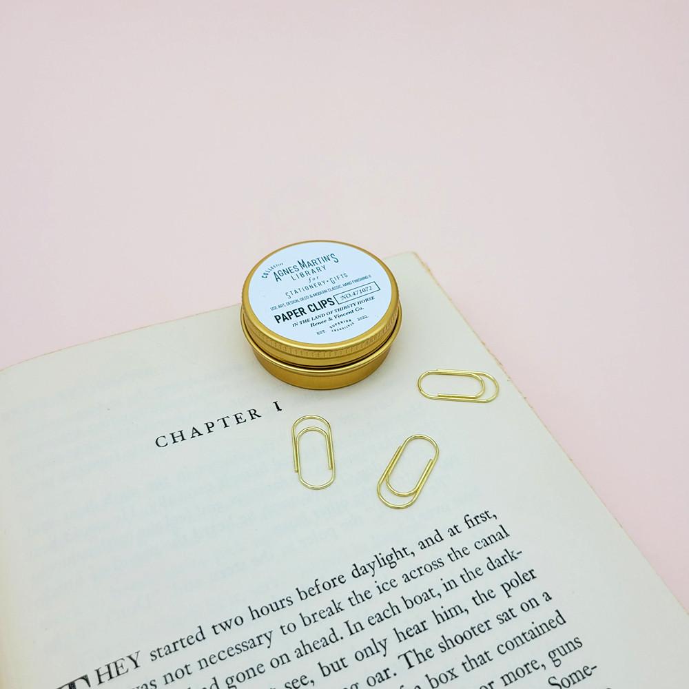 [아그네스마틴 NO-471072] 클래식 골드 쁘띠 페이퍼 클립