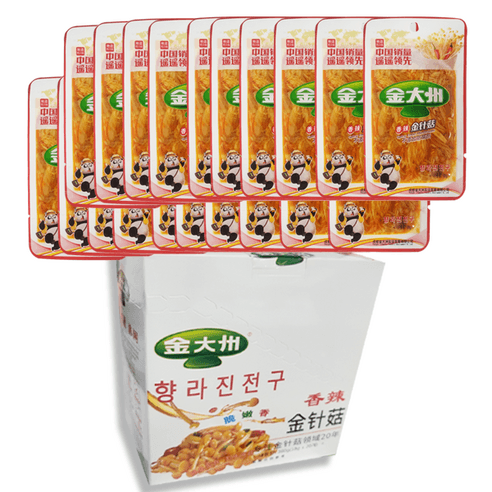 홍홍 중국식품 김대주 향라진전구(소) 20개입 박스출고 중국반찬 샹라진전구 팽이버섯무침