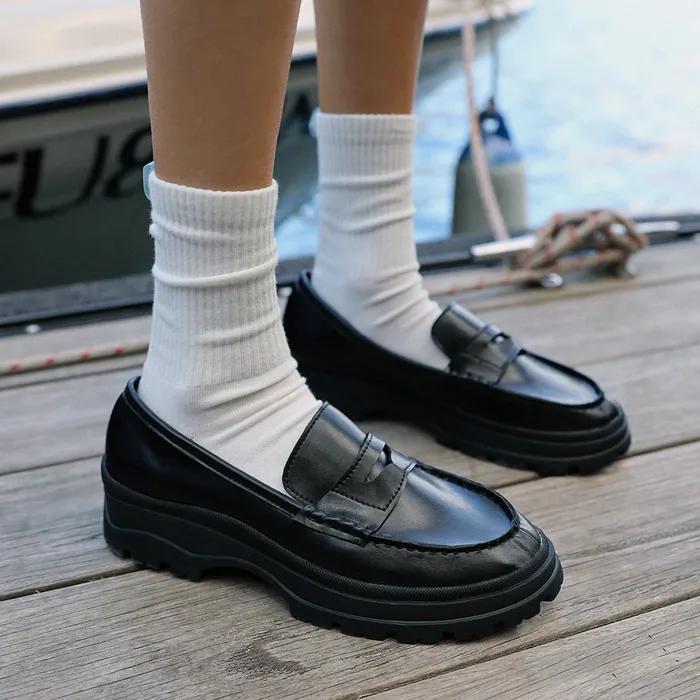 ROMAN 로만 트랙솔 플랫폼 페니 로퍼 - 4colors