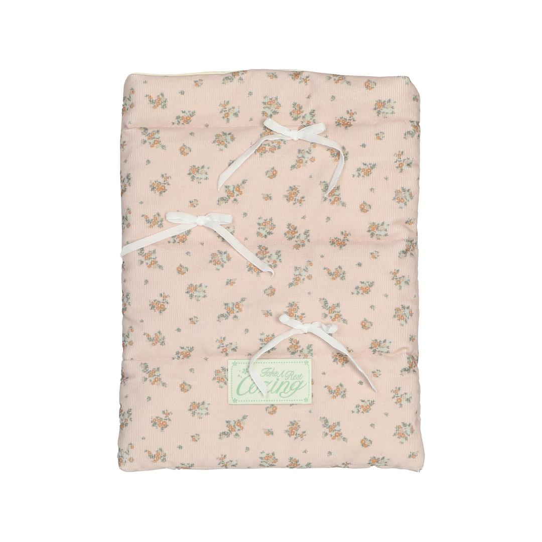 Pillow notebook pouch_floral pink
