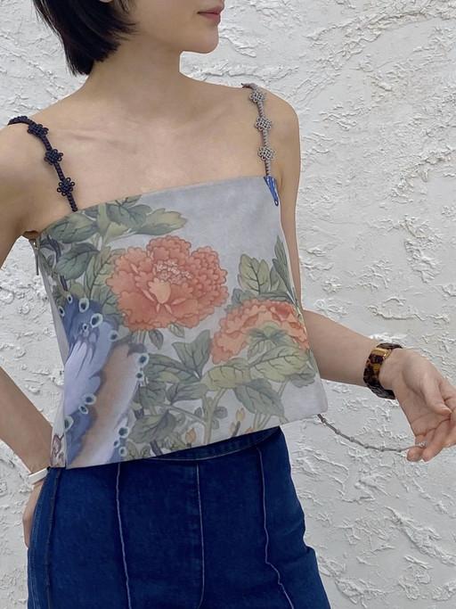 전통매듭 민화 뷔스티에