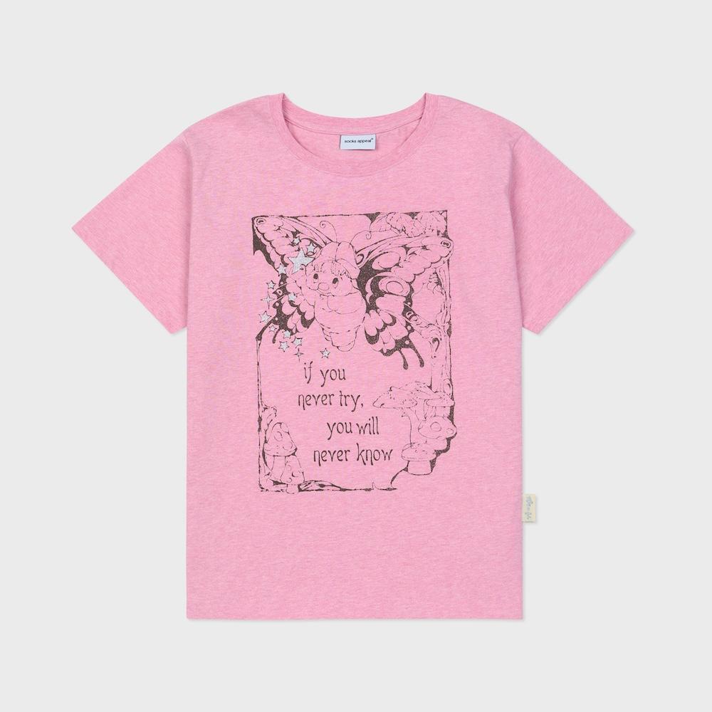 HM t shirt fairy magic pink