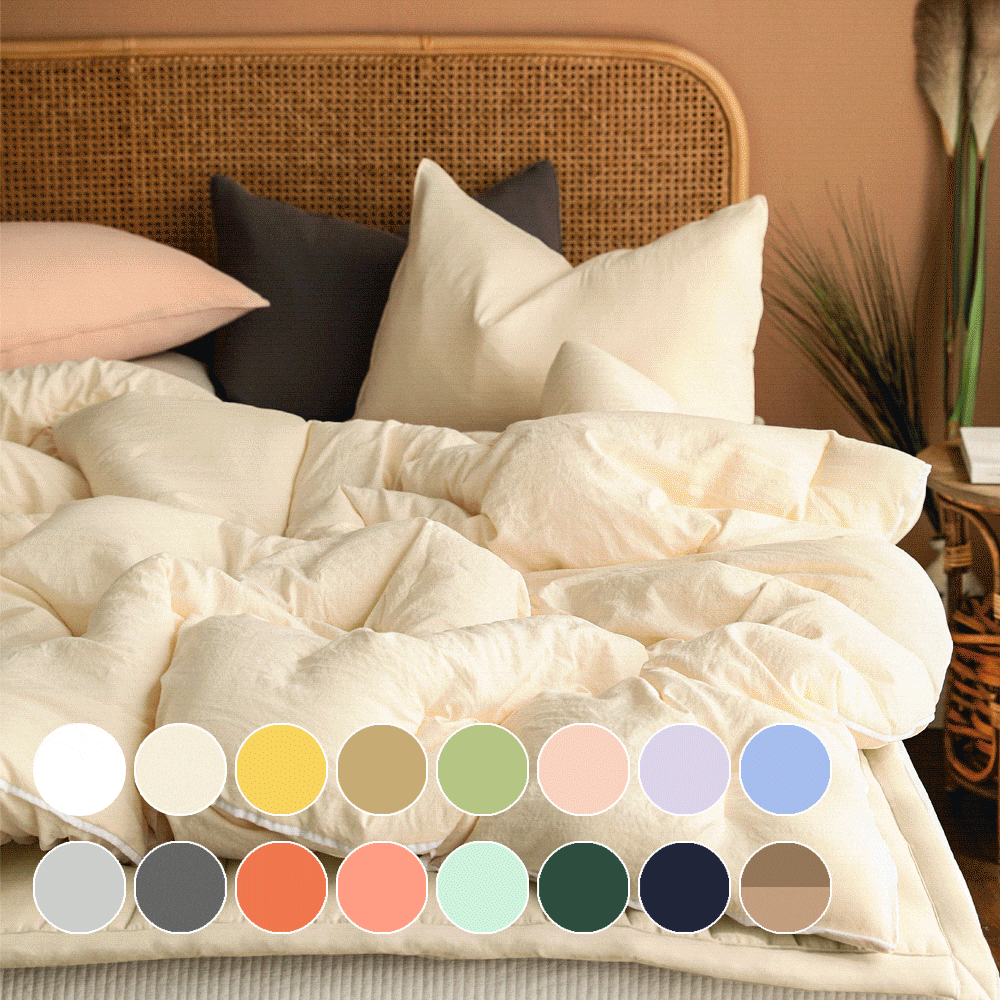 [오늘의딜][10%쿠폰/단독] 부드러운 카스테라 옥수수솜 봄이불 차렵이불세트