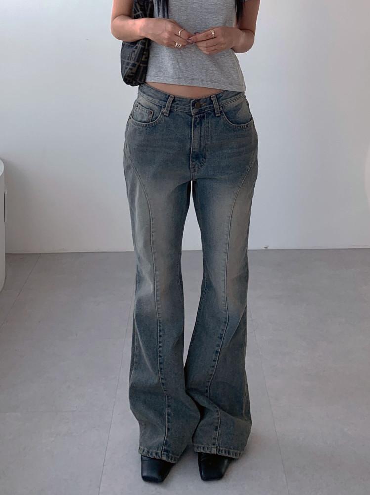 플라 부츠컷 데님 팬츠 fla boots cut denim pants