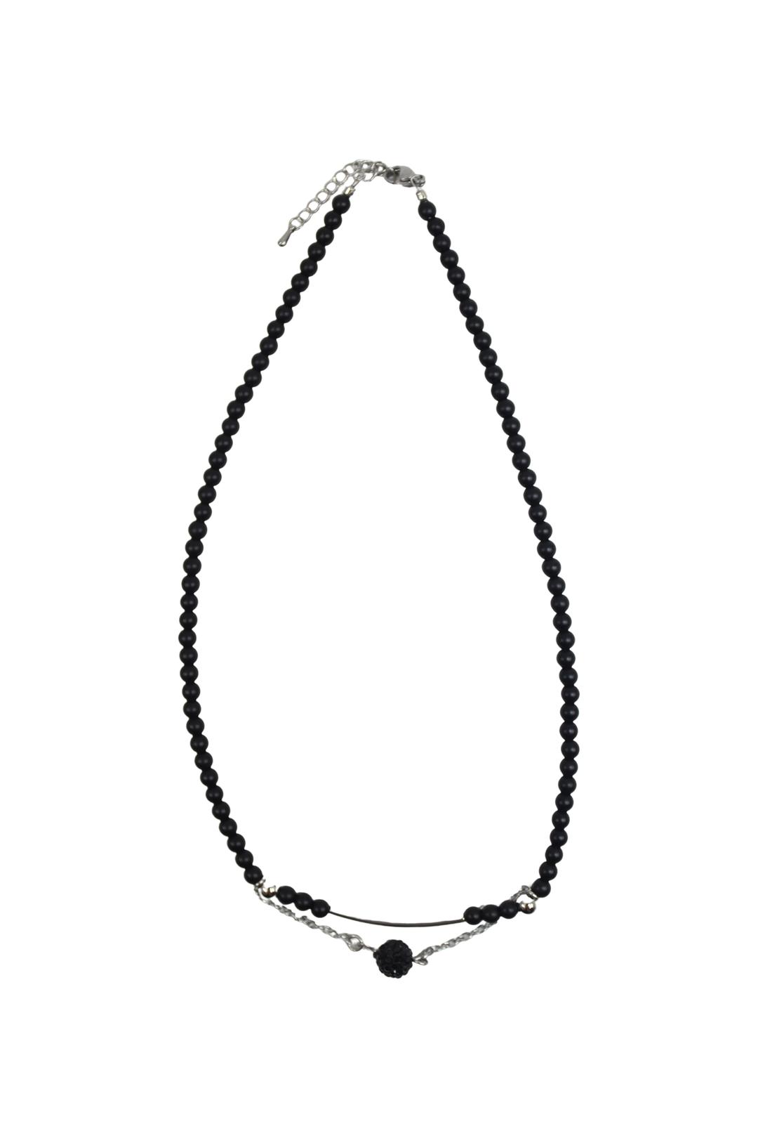 美愛桃源 black stone necklace