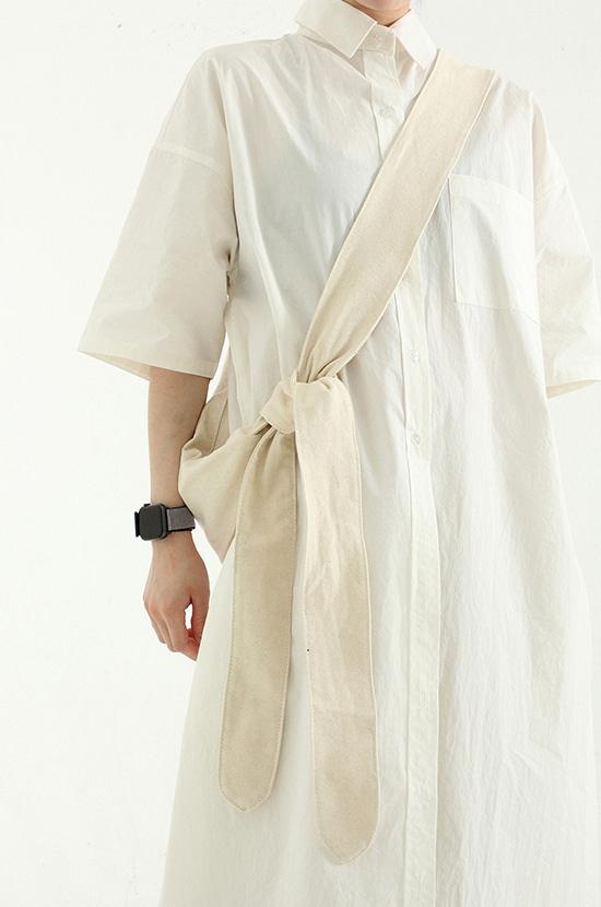 cotton strap messenger bag