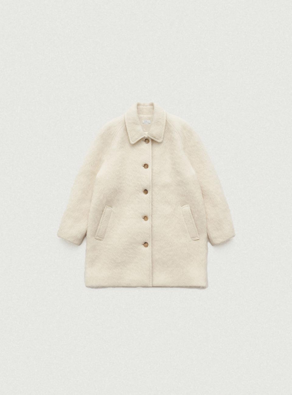 Snow White Half Balmacaan Coat