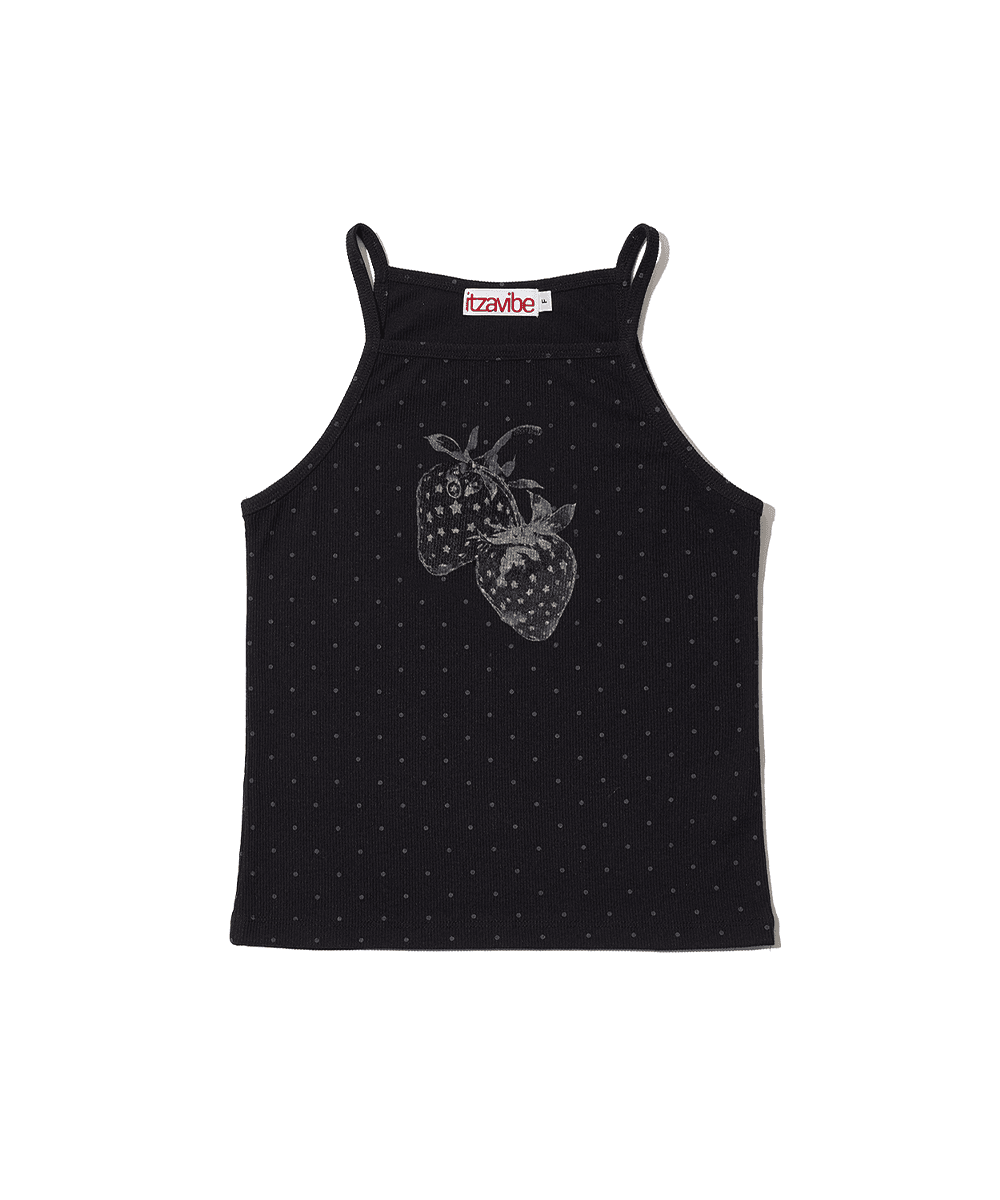 DOT STAR STRAWBERRY SLEEVELESS