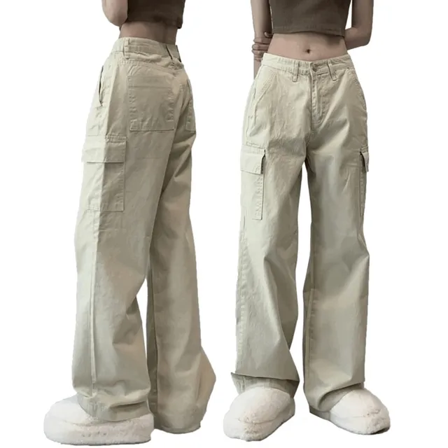 *얇은원단* cargo wide cotton pt! 2col