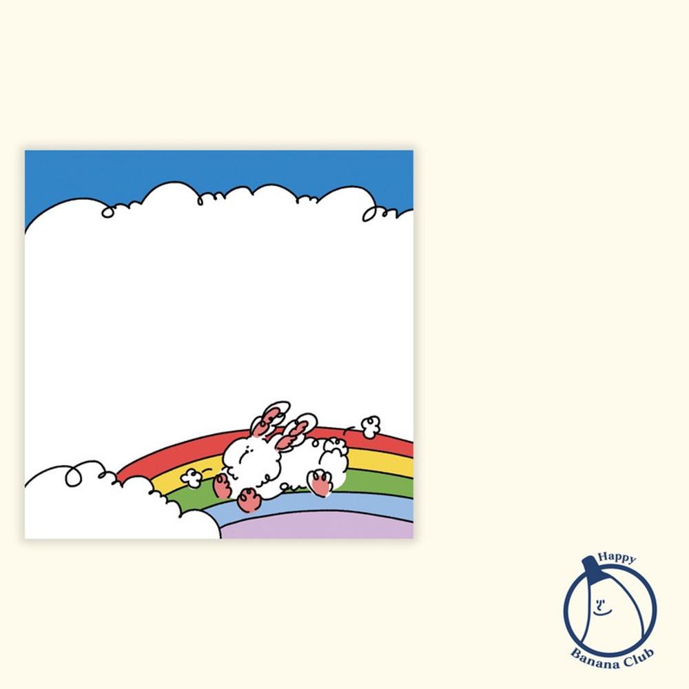 [해피바나나클럽] 무지개 뽀돌이 떡메모지